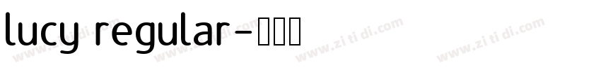lucy regular字体转换